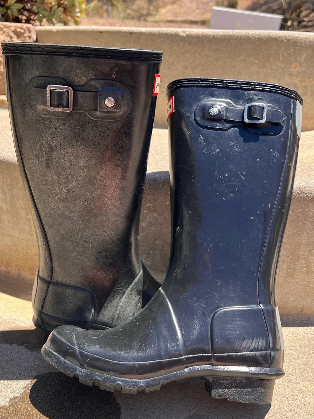 Hunter kids size 2b Black rain boots